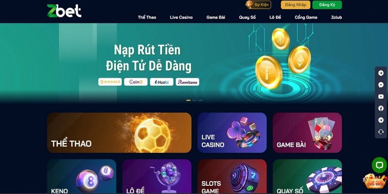 Truy cập trang chủ Zbet qua đường link chính chủ